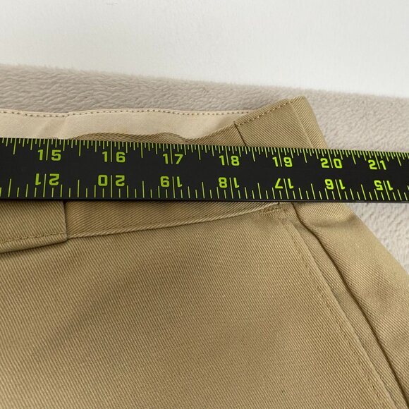 Dickies Men's Work Pants 41x29 Measured Flat Front Beige Durable Blend - Picture 4 of 12